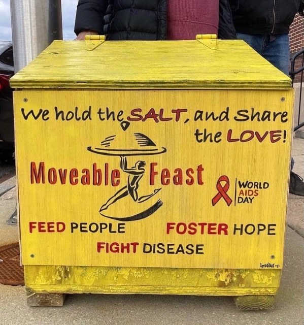 Every year, Baltimore Saltbox fundraises for the Ride For The Feast. This event, a one-day bike event on the Eastern Shore, raises money to support Moveable Feast’s mission to serve people who live at the intersection of critical illness and food insecurity by preparing and delivering medically tailored meals and providing nutrition education, all at no cost to the client.

Here’s how you can help:

Donate $20 or more to Moveable Feast via Ride For The Feast fundraising link in the Bio and we’ll send you a copy of our latest zine: Saltbox Concern, Vol. 2, The Journal of the Baltimore Saltbox

Come to Team Atomic’s Spring In For The Feast event on Thursday, April 30th. Link in Bio fo the event details.

Sport your love of the boxes with Baltimore Saltbox t-shirt, onesie, and tote in the Bonfire Store link in the Bio

Thanks to Gayle Maxwell (@gmaxart) for the saltbox art!

@mfeastbmore  @team.atomic.baltimore #rideforthefeast2026 #baltimoresaltbox #saltbox